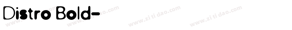 Distro Bold字体转换